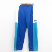 W32★古着 ナイキ NIKE スウェット パンツ メンズ 90年代 90s ワンポイントロゴ マルチカラー 青他 ブルー 【spe】 25aug06 中古 ボトムス ロング