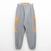 W34★古着 スラッシャー スウェット パンツ 00年代 00s ビッグロゴ グレー 霜降り 【spe】 25aug06 中古 メンズ ボトムス ロング