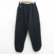 W29★古着 ラッセル スウェット パンツ メンズ 00年代 00s ワンポイントロゴ 黒 ブラック 【spe】 25sep03 中古 ボトムス ロング