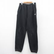 W35★古着 スウェット パンツ メンズ BIGDOGS ワンポイントロゴ 黒 ブラック 25sep22 中古 ボトムス ロング