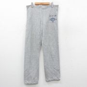 W35★古着 ビンテージ チャンピオン champion リバースウィーブ スウェット パンツ メンズ 70年代 70s 単色タグ 298 USA製 薄グレー 霜降り 【spe】 25sep22 中古 ボトムス ロング