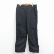 W37★古着 コロンビア ナイロン パンツ メンズ 90年代 90s ワンポイントロゴ 黒【spe】 25dec06