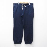 W41★古着 ラルフローレン ブランド スウェット パンツ メンズ 90年代 90s ワンポイントロゴ 大きいサイズ 紺【spe】 26apr10