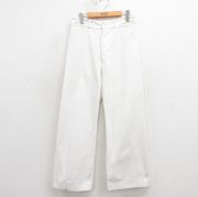 W30★古着 ビンテージ ミリタリー パンツ メンズ 60年代 60s 白 ホワイト 【spe】 25oct30 中古 ボトムス ロング