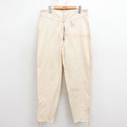 W34★古着 ビンテージ ミリタリー ホスピタル パンツ メンズ 30年代 30s フランス軍 生成り【spe】 26feb28