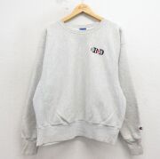 激レア チャンピオンリバースウィーブ 長袖 かグレー 古着通販 L☆古着 長袖 チャンピオン Champion リバースウィーブ