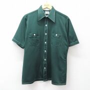 L★古着 アロー 半袖 シャツ メンズ 70年代 70s 緑【spe】 26apr27