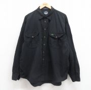 XL★古着 ドッカーズ 長袖 ブランド シャツ メンズ 90年代 90s ワンポイントロゴ 大きいサイズ コットン 黒 ブラック 【spe】 25sep05 中古 トップス