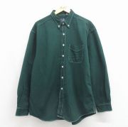 XL★古着 ギャップ GAP 長袖 ブランド シャツ メンズ 90年代 90s コットン ボタンダウン 緑【spe】 26may11