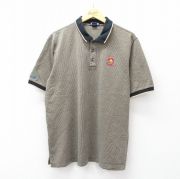 ランズエンド　90s メリノウール 長袖ニットポロシャツ 紺　L ゆるだぼ古着. LANDS'END - L☆古着 ランズエンド 長袖 ブランド ポロ シャツ