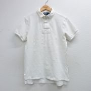 L★古着 ラルフローレン 半袖 ブランド ラガー シャツ メンズ 90年代 90s ビッグロゴ コットン 白【spe】 26apr13