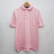 【希少】90s old GAP ポロシャツ ピンク ワンポイントロゴ M 古着 GAP（ギャップ） ポロシャツ GAPロゴ ポロシャツ(ユニセックス) メンズ