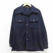 M★古着 リーバイス Levis パナテラ 長袖 シャツ ジャケット メンズ 70年代 70s 紺【spe】 26mar11