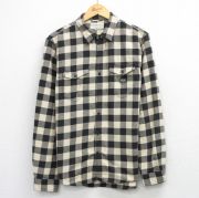 L★古着 ラルフローレン デニムアンドサプライ 長袖 ブランド フランネル シャツ メンズ ワンポイントロゴ コットン 黒他 バッファロー チェック【spe】 26apr01