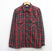 XL★古着 ファイブブラザー 長袖 ヘビー フランネル シャツ メンズ 90年代 90s 大きいサイズ 緑他 チェック【spe】 26apr01