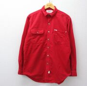 XL★古着 ラルフローレン 長袖 ブランド ヘビー フランネル シャツ メンズ 90年代 90s コットン 赤【spe】 26apr25