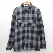 XL★古着 レッドヘッド 長袖 ヘビー フランネル シャツ メンズ 90年代 90s 大きいサイズ コットン USA製 グレー他 バッファロー チェック【spe】 26may16