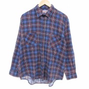 XL★古着 マックレガー 長袖 フランネル シャツ メンズ 90年代 90s 青他 チェック【spe】 26apr03