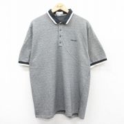 XL★古着 マンシングウェア 半袖 ポロ シャツ メンズ 90年代 90s 東芝 TOSHIBA コットン グレー他 【spe】 25jul22 中古 トップス