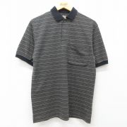 M★古着 セントジョンズベイ 半袖 ポロ シャツ メンズ 00年代 00s 黒他 ブラック 【spe】 25jul23 中古 トップス