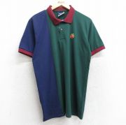 L★古着 半袖 ポロ シャツ メンズ 90年代 90s マクドナルド マルチカラー USA製 緑他 グリーン 【spe】 25sep06 中古 トップス