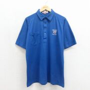 古着通販 L☆古着 半袖 ポロ シャツ メンズ 80年代 80s 薄黄色他 ボーダー
