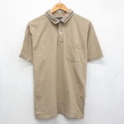 古着通販 L☆古着 半袖 ポロ シャツ メンズ 70年代 70s 開襟 オープン 