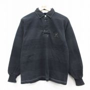 S★古着 バーバリアン 長袖 ラガー シャツ メンズ 00年代 00s ホッケー コットン カナダ製 黒 ブラック 【spe】 25sep08 中古 トップス