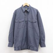 XL★古着 カベラス 長袖 シャツ メンズ 00年代 00s ダック地 コットン グレー 【spe】 25oct02 中古 トップス