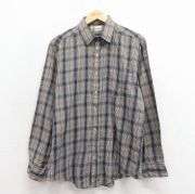 M★古着 ケニントン 長袖 シャツ メンズ 80年代 80s 濃緑他 チェック【spe】 26feb18