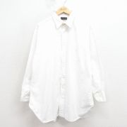 XL★古着 サックスフィフスアベニュー 長袖 シャツ メンズ 80年代 80s コットン USA製 白【spe】 26feb27
