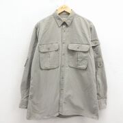 XL★古着 カベラス 長袖 シャツ メンズ 80年代 80s コットン ベージュ【spe】 26mar17