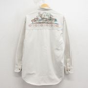 XL★古着 長袖 シャツ メンズ 90年代 90s シカ コットン ボタンダウン 薄グレー【spe】 26apr04