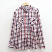 XL★古着 リーバイス Levis 長袖 シャツ メンズ 80年代 80s USAオリンピック 白他 チェック【spe】 26apr16