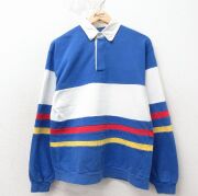 M★古着 セントジョンズベイ 長袖 ラガー シャツ メンズ 90年代 90s コットン 白他【spe】 26apr24