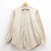 M★古着 長袖 ビンテージ ミリタリー シャツ メンズ 60年代 60s USA製 ベージュ カーキ 【spe】 25aug04 中古 トップス