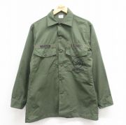 S★古着 長袖 ミリタリー シャツ メンズ 80年代 80s ユーティリティ シービーズ USA製 緑 グリーン 【spe】 25oct23 中古 トップス