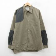 XL★古着 コロンビア COLUMBIA 長袖 ハンティング シャツ メンズ 00年代 00s Briarshun ツートンカラー 大きいサイズ ロング丈 コットン 茶系他 ブラウン 【spe】 25oct31 中古 トップス