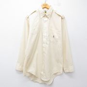 L★古着 bob allen 長袖 ビンテージ ハンティング シャツ メンズ 70年代 70s USA製 生成り【spe】 26mar07