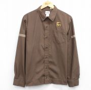 L★古着 Wear Guard 長袖 ワーク シャツ メンズ UPS 茶【spe】 26mar27
