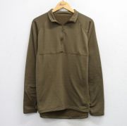 XL★古着 長袖 ハーフジップ ミリタリー トップス メンズ 00年代 00s PCU レベル2 ラグラン USA製 緑【spe】 26mar27