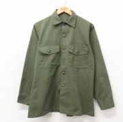 古着通販 S☆古着 長袖 ミリタリー シャツ メンズ 80年代 80s 