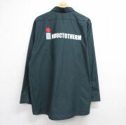 XL★古着 レッドキャップ 長袖 ワーク シャツ メンズ INDUCTOTHERM グリーン【spe】 26jun26