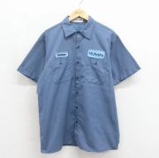 古着通販 L☆古着 半袖 ワーク シャツ メンズ 80年代 80s コカコーラ