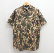 古着通販 L☆古着 半袖 ワーク シャツ メンズ 80年代 80s コカコーラ
