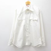 XL★古着 リーバイス Levis 長袖 ウエスタン シャツ メンズ 70年代 70s 大きいサイズ 白【spe】 26apr06