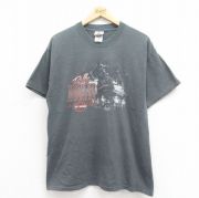 L★古着 ハーレーダビッドソン Harley Davidson 半袖 Tシャツ メンズ バイク USA製 グレー 【spe】 25aug05 中古
