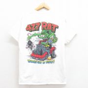 M★古着 半袖 Tシャツ メンズ ラットフィンク コットン 白 ホワイト 【spe】 25aug06 中古