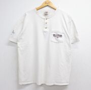 XL★古着 半袖 ビンテージ Tシャツ メンズ 00年代 00s 胸ポケット付き コットン クルーネック USA製 ホワイト【spe】 26jun22