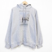 XL★古着 長袖 ロック バンド スウェット パーカー メンズ ピンクフロイド クルーネック グレー 霜降り【spe】 25nov11